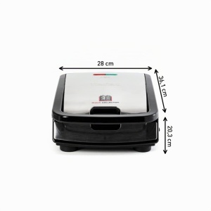Aparat de gatit Tefal Snack Collection SW853D, 2 placi, antiaderente, negruinox - Img 8