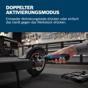 Aparat de gaurit cu acumulator Bosch GO 3, 2.0 Ah, LED, set 8 biti - Img 3