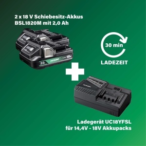 Aparat de gaurit si insurubat HiKOKI DS18DDQ, 18V, 55 Nm, 2 acumulatori 2,0 Ah - Img 6