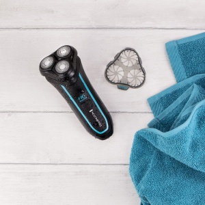 Aparat de ras electric pentru barbati Remington R6 Aqua (aparat de ras umed si uscat, 100% rezistent la apa, detaliu pliabil si aparat de tuns parul lung, baterie cu litiu de 60 de minute, functie de incarcare USB) Aparat de ras rotativ R6000 - Img 8