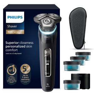 Aparat de ras electric Philips Seria 9000 S997663 Negru Tehnologie SkinIQ