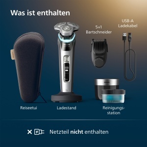 Aparat de ras Philips i9000 Prestige XP920433 gri-argintiu sistem SkinIQ reincarcabil - Img 7