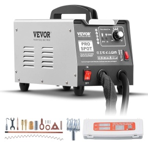 Aparat de sudura VEVOR PRO, 1.8 kW, 7 moduri de sudura, pentru reparatii caroserie