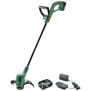Aparat de tuns iarba cu acumulator Bosch EasyGrassCut 18V-260 (pentru tunderea gazonului, sistem de 18 volti, diametru cerc de taiere: 26 cm, set)