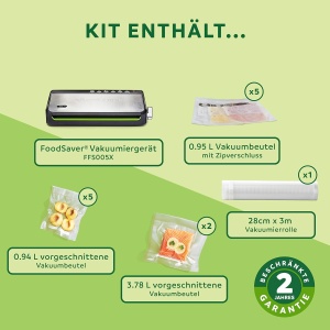 Aparat de vidat Foodsaver FFS005X, cu 5 pungi si functie de taiere - Img 6