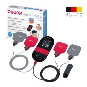 Aparat digital TENS / EMS Beurer EM 59 Heat, aparat de curent de stimulare 4 in 1 pentru terapia durerii, stimularea musculara, masaj si terapie termica, incl. 4 electrozi si baterie reincarcabila - Img 3