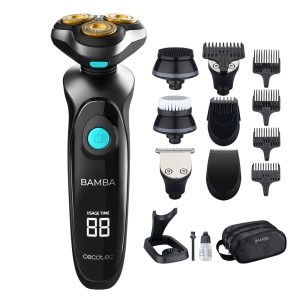 Aparat multifunctional Cecotec PrecisionCare TwistGroom 10in1 lame titan afisaj digital rezistent la apa