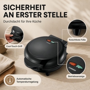 Aparat pentru omelete Melissa 16250086, 750W, 2 omelete, negru - Img 5