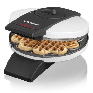 Aparat pentru vafe Cloer 1621 930W reglare bronzare alb antiaderent