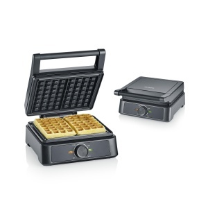 Aparat pentru vafe Severin WA 2130 1600W placi ceramice negruinox