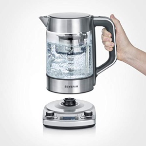 Aparat preparare ceai SEVERIN WK 3422, 1.7L, 3000W, inox si sticla, negru - Img 11
