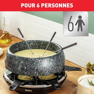 Aparat Raclette si Fondue Tefal Cheesen Co RE12C8, 850W, 6 persoane, design elegant - Img 4