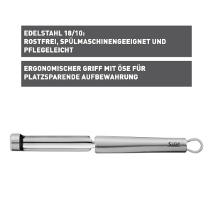 Apfelentkerner Silit Classic Line 25 cm Otel Inoxidabil Ergonomic Spalare la Masina - Img 2