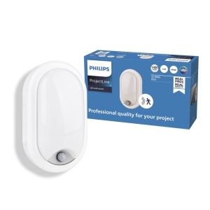 Aplica de perete Philips ProjectLine 1400lm 4000K cu senzor Alb