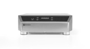 Aragaz cu inductie HENDI, model 3500 D, plita cu inductie, potrivita pentru tigai cu fund cu diametrul de o120, o280mm, picioare reglabile pe inaltime., 230V, 3500W, 340x440x(H)120mm, otel inoxidabil - Img 4