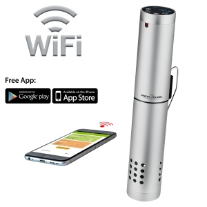 Aragaz ProfiCook(r) Sous Vide | WIFI | 0degC - 90degC | Circulatia apei 7-8 l/min. | 1000 wati | Programe automate | Carcasa din aluminiu | Afisaj multifunctional LED | Oprire automata | PC-SV 1159 - Img 5