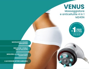 ARDES - Masaj profesional anticelulitic cu incalzitor cu infrarosu pentru fese si picioare cu 4 accesorii interschimbabile si geanta de calatorie model ARM240N - Img 8