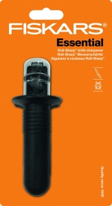 Ascutitor de cutite Fiskars Roll-Sharp, ceramic, negru, 15 x 6 cm - Img 6