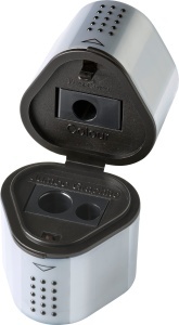 Ascutitor Faber-Castell Grip 2001 3in1, ergonomic, cu recipient mare - Img 3
