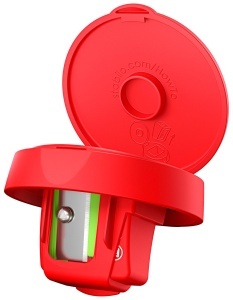 Ascutitor pentru creioane STABILO woody 3 in 1, rosu, cu container mare - Img 3