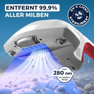 Aspirator CLEANmaxx Milbensauger UV-C pentru alergeni si sterilizare putere 300W - Img 2