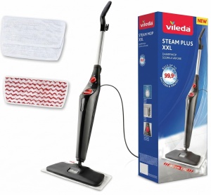 Aspirator cu aburi Vileda Steam Plus XXL - 40 cm, 3 setari de abur, PowerPad