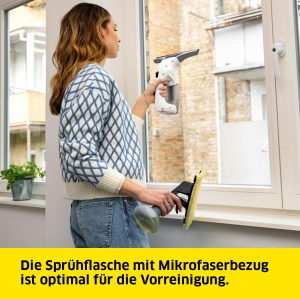 Aspirator de geamuri Karcher WV 1 Plus, autonomie 20 min, rezervor 100 ml, greutate 0,5 kg - Img 5