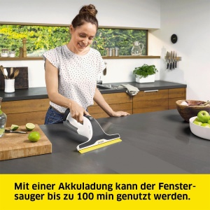 Aspirator de geamuri KARCHER WV 7 Signature Line, autonomie 100 min, 2 duze de aspirare - Img 2