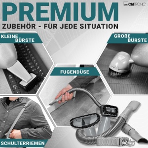 Aspirator de mana Clatronic(r) cu 700 de wati si greutate redusa | Aspirator pentru aspirarea tapiteriei, masinilor, computerelor si multe altele. | Aspirator cu cablu de 6 m si filtru permanent de praf | incl. accesorii | HS 2631 - Img 6