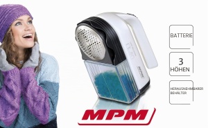 Aspirator de scame MPM LR-027-86, 4W, acumulator reincarcabil, alb - Img 2