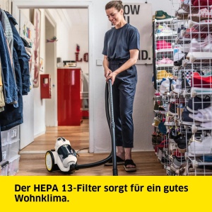 Aspirator Karcher VC 3 (recipient pentru murdarie fara sac, transparent si lavabil, caracteristici de confort, filtru Hepa extrem de eficient, filtreaza particulele alergice, 700 wati) - Img 6
