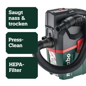 Aspirator Metabo AS 18 HEPA PC Compact, 18V, cu functie de suflare - Img 3