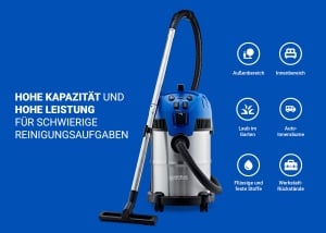 Aspirator multifunctional Nilfisk Multi II 30 T, 1400 W, capacitate 30 L, functie de suflare - Img 3