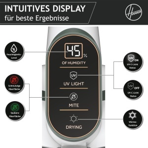 Aspirator portabil pentru saltea Hoover HMC5 4 functii automate Beat Roll Aspirare Lumina UV-C Uscare Indepartarea acarienilor Bacterii Alergeni Aspir - Img 8