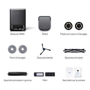 Aspirator Robot ECOVACS DEEBOT X2 Omni cu functie de mop, 8000 Pa putere, auto-curatare - Img 9
