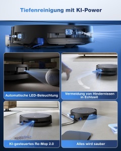 Aspirator robot ECOVACS DEEBOT X9 PRO Omni, 16600 Pa, functie de spalare - Img 8