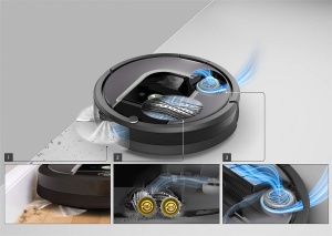 Aspirator robot iRobot Roomba 960 si Wischroboter Braava 390T, 5X putere de aspirare, Wi-Fi - Img 3