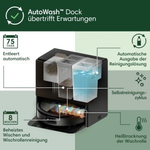 Aspirator robot iRobot Roomba Max 705 Combo cu AutoWash Dock, auto-curatare, LiDAR - Img 9