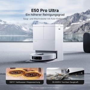 Aspirator robot Mova E50 Pro Ultra, 30000 Pa putere, 5L rezervor - Img 2