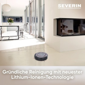 Aspirator robot Severin RB 7025, eficient pentru suprafete dure si covoare scurte, platingrau - Img 3