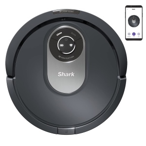 Aspirator robot Shark AI RV2001EU, 90 min autonomie, cu tehnologie Anti Hair Wrap, gri