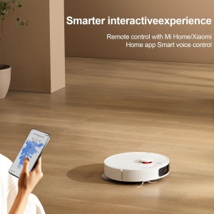 Aspirator robot Xiaomi Robot Vacuum X20+ cu statie de aspiratie si rezervor de apa proaspata si uzata 4L/4L - 2 mop rotativ, cu uscare automata, stergere pana la 280m2, aspiratie 6000Pa, navigatie LDS, toate tipurile de podele - Img 6