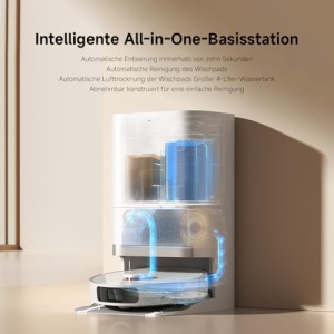 Aspirator robot Xiaomi X20 cu statie de auto-golire, 6000Pa putere, 4L rezervor - Img 4