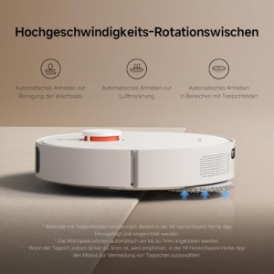 Aspirator robot Xiaomi X20 cu statie de auto-golire, 6000Pa putere, 4L rezervor - Img 14
