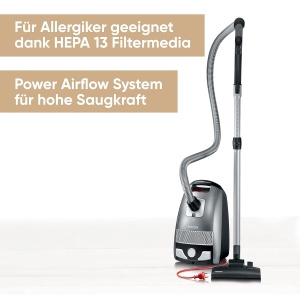 Aspirator SEVERIN BC 7045, putere 750W, capacitate 3L, culoare platingraugranatrot - Img 3