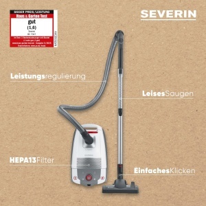 Aspirator SEVERIN BC 7047, 850W, 4L, albrosu - Img 4