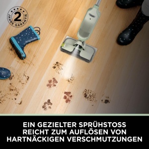 Aspirator si mop 2-in-1 Shark VacMop, fara fir, 4 paduri de unica folosinta, 355 ml solutie, verde lime - Img 4