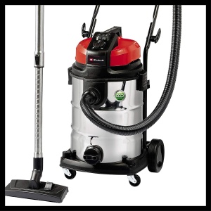 Aspirator umed/uscat Einhell TE-VC 2230 SA (tehnologie ECO, 1.150 W, recipient din otel inoxidabil de 30 l, racord prin suflare, regulator de aer fals, incl. combinatie de duza covor/podea neteda, furtun 3 m, tub telescopic) - Img 8