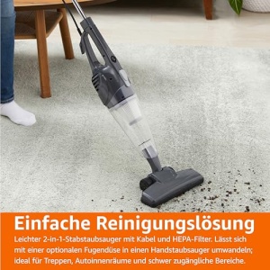 Aspirator vertical 2-in-1 cu cablu motor ECO filtru HEPA Negru - Img 4