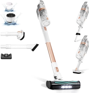 Aspirator vertical Levoit LVAC 200 autonomie 50 min filtru 999 4 in 1 pentru covoare podele si par de animale